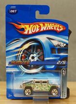 NOS 2005 Hot Wheels 067 Humvee Chrome Burnez Rack Pack Metal Toy Car Mattel - $10.88