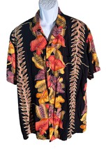 Hawaiian Reserve Collection Men&#39;s Short Sleeve Button Down Hawaiian Shirt Xl - $19.34