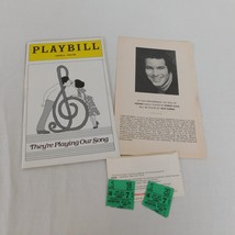 LOT Theyre Playing Our Song Playbill Stub Note Aug 1979 Robert Klein Luc... - £7.05 GBP