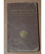 1940s New Testament Bible Roman Catholic Gospels U.S. Army Pocket Editio... - €25,60 EUR
