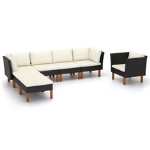  Garden Lounge Set Black and Cream - $16,002.17 MXN