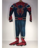 Iron Spider Spiderman Costume Mask Marvel Avengers Sz L Youth Cosplay Ha... - £15.68 GBP