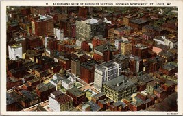Aeroplane View of Business Section St. Louis MO Postcard PC569 - $14.99