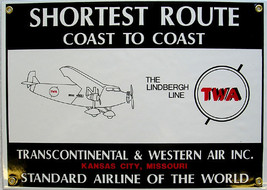 Transcontinental &amp; Continental Air Vintage Aviation  Metal Sign - $40.00