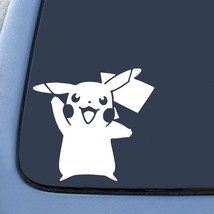 Car Truck Decal Pikachu Card Game Sticker Decal Notebook Laptop 5&quot; (White)  - $3.99