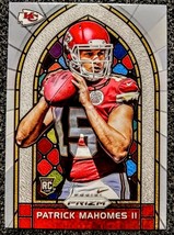 2017 Patrick Mahomes Stained Glass Rookie Card. Reprint Mint Condition!! - $1.98
