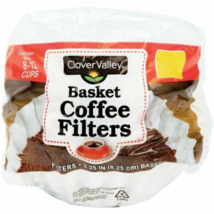 Clover Valley Basket Style Coffee Filters, 8-12 Cups, 3.25&quot;d Base (100 C... - £10.98 GBP