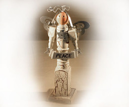 Inspirational Spindle Angel Called Peace - £7.10 GBP