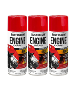 Rust-Oleum 366432 Engine Enamel Spray Paint, Gloss Industrial Red lot of 3 - $32.66