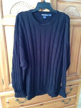 Men&#39;s Nautica black Sweater size extra large/TG - $49.99