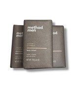 3 x Method Men CEDAR &amp; CYPRESS Bar Soap Paraben-Free 6oz EA - $39.59