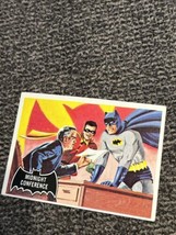 BATMAN card #4 Topps 1966 black bat/orange back - £7.32 GBP