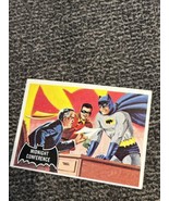 BATMAN card #4 Topps 1966 black bat/orange back - £7.66 GBP