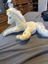Vintage Steiff Pony Horse Plush Beige white  Mane 12&quot; 0130/27 - £66.32 GBP