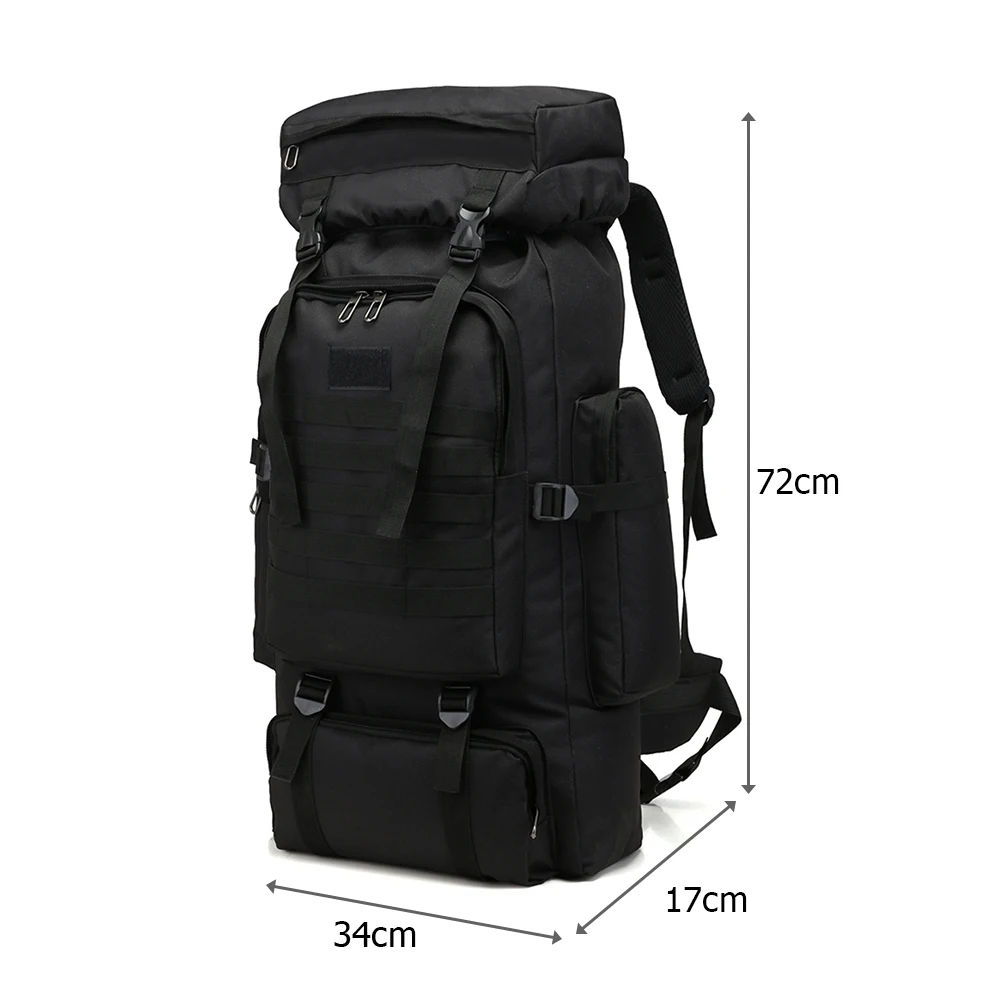 80L Molle EDC Ox Cloth Waterproof Trek Bag Backpack Outdoor  Travel Rua   Climbi - £139.83 GBP