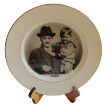 1975 Collectible 10” Plate “M.S. Hershey &amp; Orphan Boy” Double Gold Trim In Box - £9.58 GBP