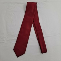 Puccini Necktie Men&#39;s Tie Burgundy Red Solid Dot Texture 3 Inch - £11.68 GBP