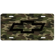 Chevy bowtie aluminum license plate car truck SUV  camouflage tag - $16.34