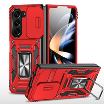 For Samsung Galaxy Z Fold6 5G Armor PC Anti-Drop TPU Cam Shield Phone Case Red - $15.99