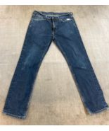 Levis 541 Jeans Men 33x32 Blue Athletic Taper Fit Stretch Rigid Denim Wh... - $39.95