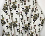 XL Tommy Hilfiger Military Badges Button Down Men Long Sleeve White Shirt - $84.03
