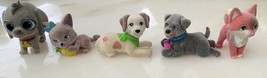 Lot Of 5 Barbie Pets Flocked Animals - 3 Dogs, 1 Cat And 1 Fox - $13.81