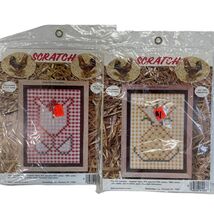 Gingham Teneriffe Embroidery Farmhouse Primitive Kit Lot of 2 Pineapple ... - $7.67