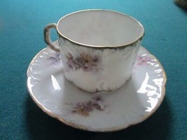 ROSENTHAL &quot;MONBIJOU&quot; PATTERN  FLORAL COFFEE CUP AND SAUCER ARTIST SIGNED... - £42.59 GBP