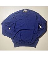 DAKS V-Neck Sweater Men’s 105cm Dark Blue See Pictures With Measurements  - $490.78 MXN