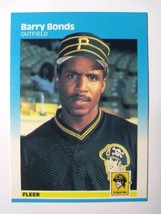 Barry Bonds Pittsburgh Pirates 1987 Fleer Rookie Baseball Card #604 NM-M... - $17.99