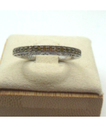 Signed MDJ Michael Drechsler Sterling Silver Yellow &amp; Clear Diamond Ring... - £151.85 GBP