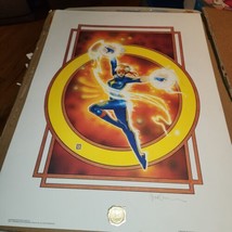 Dazzler Vintage Marvel Lithograph Hand Signed Frank Cirocco 1987 - $39.40