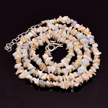Natürlich Äthiopische Opal Edelstein Uncut Weiches Perlen Halskette 4-6 - £8.58 GBP