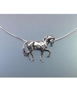 Dressage horse jewelry Piaffe Sterling Silver pendant ONLY Beverly Zimmer - £57.60 GBP