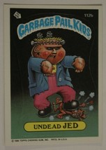 Undead Jed Vintage Garbage Pail Kids #112B Trading Card 1986 - £1.94 GBP