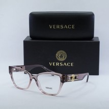 VERSACE VE3347 5435 Pink Transparent 54mm Eyeglasses New Authentic - £151.52 GBP