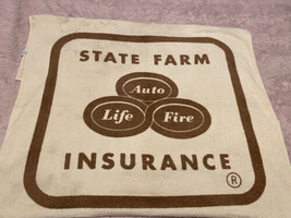 Vintage State Farm Insurance Promotional Beach Towel Size 57X34 Extremely Rare - £52.25 GBP
