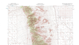 Reveille Peak Quadrangle Nevada 1952 Topo Map USGS 1:62500 Topographic - £17.30 GBP