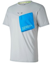 PUMA 519453 First Mile Xtreme Tee Shirt Gray Blue ( S ) - £57.36 GBP