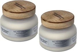 Better Homes and Gardens 18oz Scented Candle, Salted Coconut Mahogany 2-... - $61.33