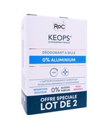 RoC Keops  2 x 30ml Roll-On Deodorant 48H 0% Aluminum EXP:2027 - $619.73 MXN