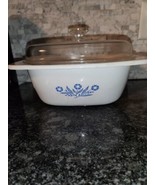 Blue Cornflower Corningware Deep Dish Casserole P-34-B with Lid - $53.92 CAD