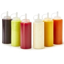 Plastic Condiment Squeeze Bottles Oil Ketchup Mustard Sauce Dispenser Funnel - £4.04 GBP+