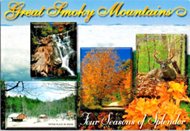 Postcard North Carolina Great Smoky Mountains Composite Four Seasons  6x4 Ins. - £3.94 GBP