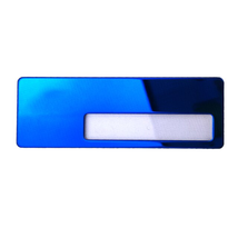 Blank Mirror Metal Your Name Badge Lady Brand Plate Brooch Pin Holder St... - £9.33 GBP+