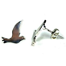FLYING BIRD EARRINGS Tiny Small 10mm Pair Post Stud Stainless Steel NEW - $4.95