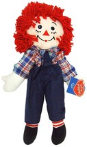 Raggedy Andy Johnny Gruelle Hand Puppet Plush Doll Toy Applause Hasbro 16896 17" - $13.96