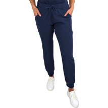 Divine Stretch Women&#39;s 5 Pocket Blue Jogger Scrub Pant, 2XL - $13.86