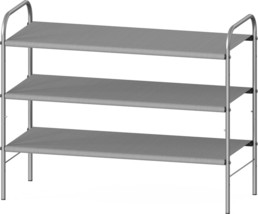 Simple Houseware 3-Tier Shoe Rack Storage Organizer, Grey - £20.63 GBP