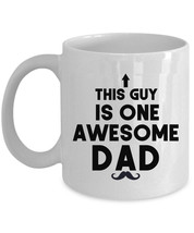 This Guy is One Awesome Dad Coffee Mug Funny Vintage Cup Christmas Gift For Dad - £12.48 GBP+